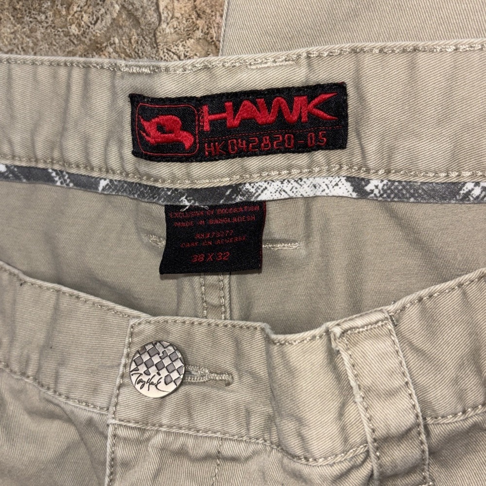 Tony Hawk Y2K Khaki Cargo Pants 38X30 VTG Skater Hiking Athletic Outdoors Baggy - Picture 6 of 7